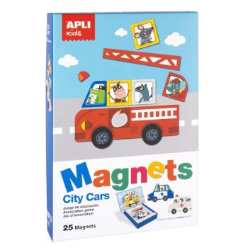  Автомобилите в града - детска магнитна игра - Apli Kids Magnets Games - онлайн книжарница Сиела | Ciela.com