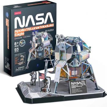 CubicFun Пъзел 3D NASA Лунен модул Apollo 11 Eagle 93 ч. DS1058h