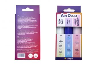 Магически 3D маркери Art Deco - комплект 3 броя - 3800500949154 - Онлайн книжарница Ciela | ciela.com