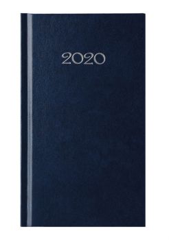 Календар бележник 2020 слим джобен - Син