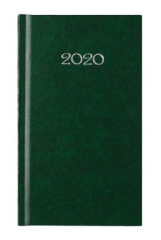 Календар бележник 2020 слим джобен - Зелен