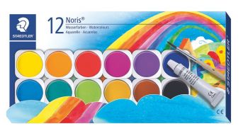 Акварелни боички Staedtler - Noris club - 12 цвята в кутия - онлайн книжарница Сиела | Ciela.com