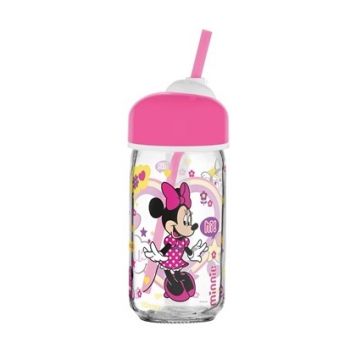 Бутилка за вода със сламка Mickey Minnie CC 370 мл