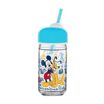 Бутилка за вода със сламка Disney Mickey Mouse CC 370 мл