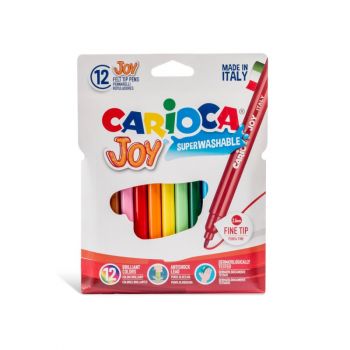Флумастери Carioca JOY Суперизмиваеми 12 цвята - Онлайн книжарница Сиела | Ciela.com