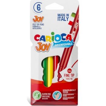 Флумастери Carioca JOY Суперизмиваеми 6 цвята