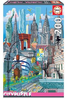 Пъзел Educa 200 части New York - Citypuzzles - 8412668184725 - Онлайн книжарница Ciela | Ciela.com