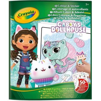 Crayola Книжкa за оцветяване - Gabby's Dollhouse - 50 стикера - 071662470258 - Онлайн книжарница Ciela | ciela.com