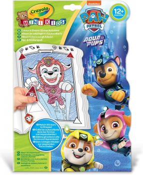 Crayola Книжка за оцветяване със стикери Mini Kids - Paw Patrol