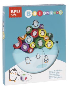 Дървена баланс игра със зар Apli - Пингвини - Онлайн книжарница Сиела | Ciela.com