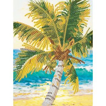 NeedleArt Диамантен гоблен с подрамка - Palm Tree - 15 х 20 см - 4895225951390 - Онлайн книжарница Ciela | ciela.com