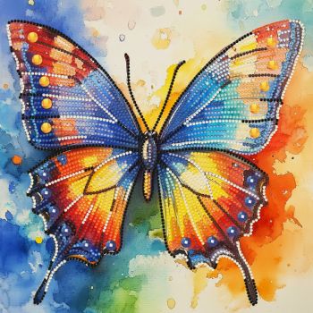 NeedleArt Диамантен гоблен с подрамка -Butterfly Flight 30 х 30 см - 4895225950683 - Онлайн книжарница Ciela | ciela.com