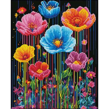 NeedleArt Диамантен гоблен с подрамка - Colorful Poppies - 40 х 50 см - 4895225949809 - Онлайн книжарница Ciela | ciela.com
