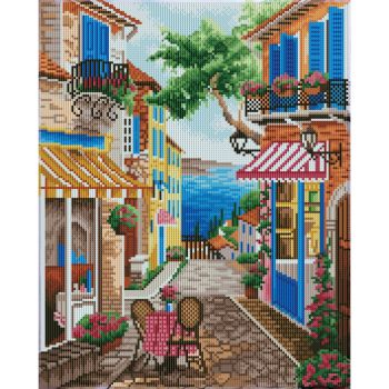 NeedleArt Диамантен гоблен с подрамка - Lakeside Latte 40 х 50 см - 4895225950928 - Онлайн книжарница Ciela | ciela.com