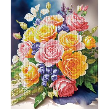 NeedleArt Диамантен гоблен с подрамка - Blooming Joy 40 х 50 см - 4895225950935 - Онлайн книжарница Ciela | ciela.com