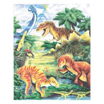 Рисуване по номера с цветни моливи Royal 22х30 - Динозаври - Онлайн книжарница Сиела | Ciela.com