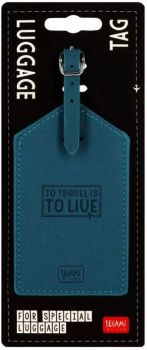 Етикет за багаж Legami - Petrol Blue - 8052694002404
 - Онлайн книжарница Ciela | ciela.com