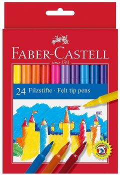 Флумастери Faber-Castell 24 цвята - 8591272000666 - Онлайн книжарница Ciela | Ciela.com