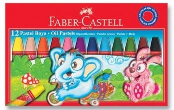 Маслени пастели - Faber-Castell - 12 цвята - 8690826125340 - Онлайн книжарница Ciela | Ciela.com