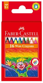 Восъчни пастели Faber-Castell - 16 цвята - 8901180200506 - Онлайн книжарница Ciela | Ciela.com