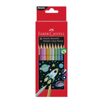 Цветни моливи 10 металикови цвята - Faber-Castell - Онлайн книжарница Сиела | Ciela.com