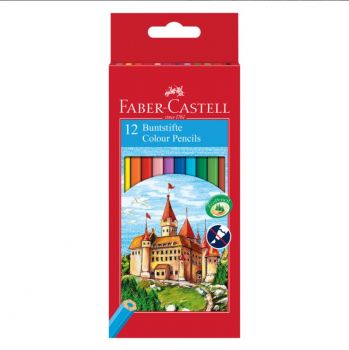 Цветни моливи Замък 12 цвята - Faber-Castell - Онлайн книжарница Сиела | Ciela.com
