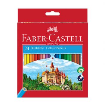 Цветни моливи Замък 24 цвята Faber-Castell - Онлайн книжарница Сиела | Ciela.com