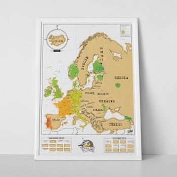 Скреч карта Европа - ciela.com
