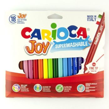 Флумастери Carioca Joy Суперизмиваеми 18 цвята