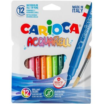 Флумастери Carioca - акварел - 12 цвята - 8003511427474 - Онлайн книжарница Ciela | Ciela.com