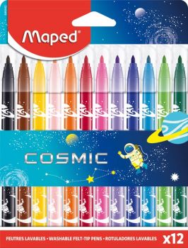Флумастери Maped - Color Peps Cosmic - изтриваемо мастило - 12 цвята - 3154148454427 - Онлайн книжарница Ciela | Ciela.com