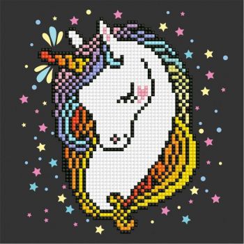 Картина с кристали HEART UNICORN - Diamond Dotz Картина с кристали HEART UNICORN - Diamond Dotz