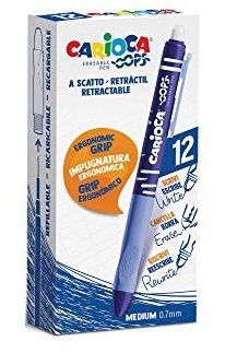 Химикалка Carioca - Corvina - OOPS CLIC - изтриваема - 8003511320379 - Онлайн книжарница Ciela | Ciela.com