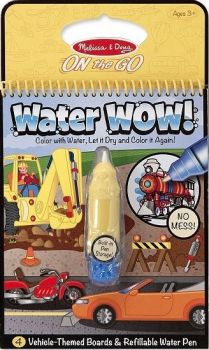 Книжка за оцветяване Вода УАУ! - Превозни средства - Water Wow - Melissa & Doug