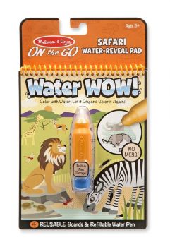 Книжка за оцветяване Вода УАУ! - Сафари - Water Wow - Safari - Melissa & Doug - 000772194419 - Ciela.com