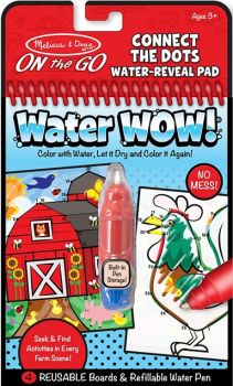 Книжка за оцветяване Вода УАУ! - Свържи точките - Water Wow - Connect The Dots - Melissa & Doug - 000772194853 - Ciela.com
