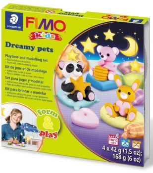Комплект полимерна глина Staedtler Fimo Kids - Мечтани домашни любимци - 4007817066539 - Онлайн книжарница Ciela | ciela.com