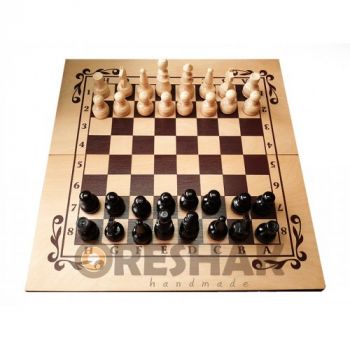 Комплект Шах и табла - бук ситопечат 48/48 см - Онлайн книжарница Сиела | Ciela.com