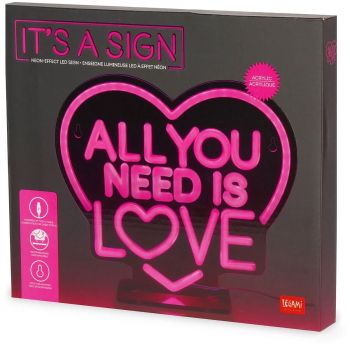 Лампа Legami - Home Sweet Home - It's A Sign - All You Need Is Love