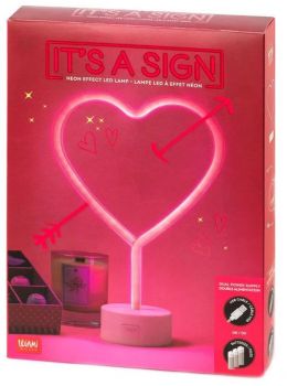 Неонова лампа Legami - Home Sweet Home - It's A Sign - Heart