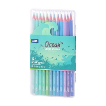 Цветни моливи Junior Ultra Square, океан, 12 цвята - 8600828340795 - Онлайн книжарница Ciela | ciela.com