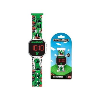 LED часовник Minecraft Creeper - 8435507875356 - Онлайн книжарница Ciela | ciela.com