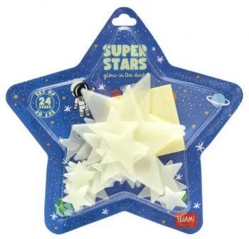 Комплект фосфоресциращи звездички Legami Super Stars - 8052461966137 - Онлайн книжарница Ciela | ciela.com
