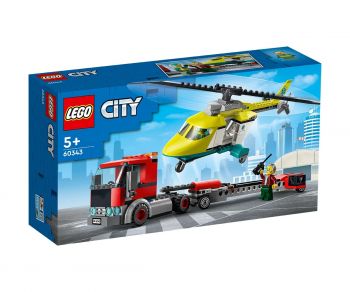 LEGO City Great Vehicles 60343 - Превоз на спасителен хеликоптер - 5702017161150 - Онлайн книжарница Ciela | ciela.com