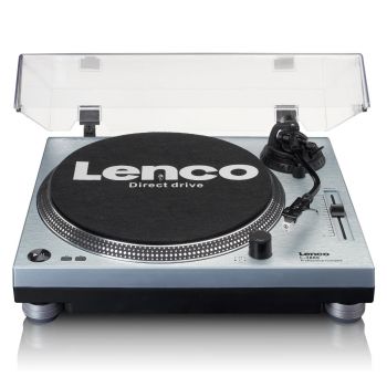 LENCO L-3809ME - Direct drive Record Player with USB - PC Encoding - Metallic blue - 8711902066675 - Онлайн книжарница Ciela | ciela.com