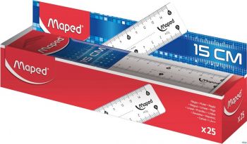 Линия Maped Essentials 15 см дисплей C3 - 3154141465079 - Онлайн книжарница Ciela | Ciela.com