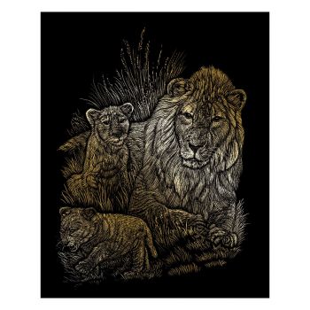Комплект за гравиране Royal 20х25 - Лъвица и лъвчета - Онлайн книжарница Сиела | Ciela.com