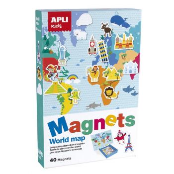 Магнитна игра Карта на света -  APLI Kids - 8410782164944 - онлайн книжарница Сиела | Ciela.com