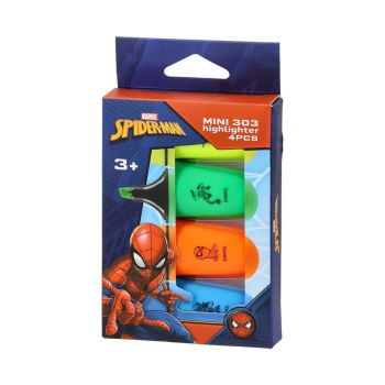 Текст маркери - Mini 303 - Spider-Man - 4 бр в опаковка