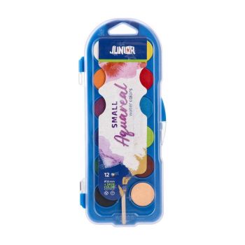 Акварелна боя Junior Aqua Real Watercolours, with brush, small, 12 цвята - 8605039769069
- Онлайн книжарница Ciela | ciela.com